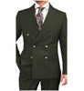 2 Pieces Suit - Formal 2 Pieces Mens Suit Flat Peak Lapel Tuxedos For Wedding (Blazer+Pants)