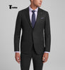 Fashion Men’s 3 Pieces Slim Fit Striped Notch Lapel Tuxedos (Blazer + Pants) Xs / Black 2 Pieces