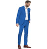 2 Pieces Suit - Formal Men's 2 Pieces Mens Suit Notch Lapel Linen For Wedding (Blazer+Pants)