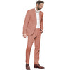 2 Pieces Suit - Formal Men's 2 Pieces Mens Suit Notch Lapel Linen For Wedding (Blazer+Pants)