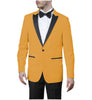 Blazer - Formal Men's Slim Fit Peak Lapel Flat Blazer