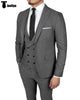 3 Pieces Suit - Fashion 3 Pieces Mens Suit Peak Lapel Tuxedos For Wedding (Blazer+vest+Pants)