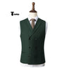 Fashion Men’s Suit Vest Regular Fit Shawl Lapel Waistcoat Wedding Xs / Hunt Green