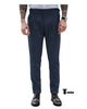 Men’s Formal Pants Pleated Front Regular Fit Trousers 29W X 28L / Navy Suit