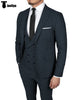 3 Pieces Suit - Fashion 3 Pieces Mens Suit Peak Lapel Tuxedos For Wedding (Blazer+vest+Pants)