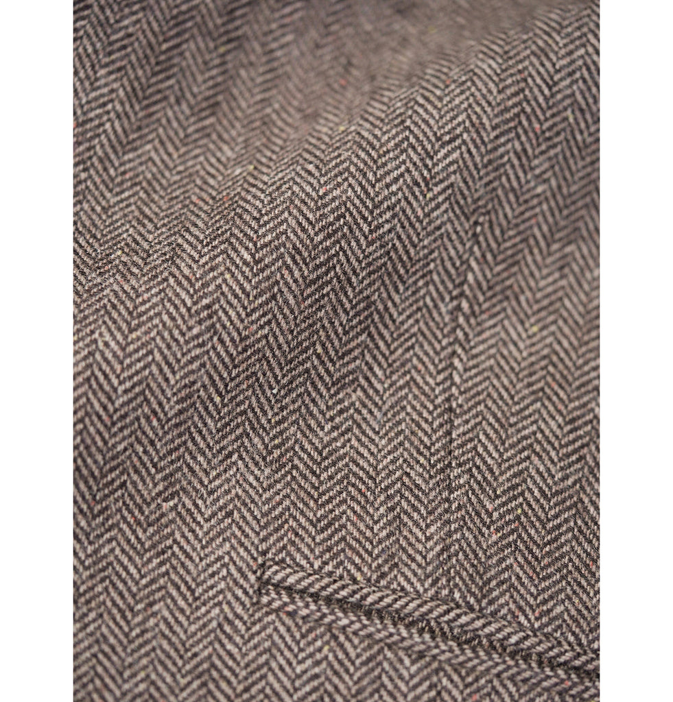 Suit Vest - Vintage Classical Men's Classic Tweed Herringbone Notch Lapel Waistcoat