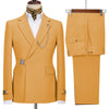 2-Piece Men's Suit with Metal Clasp