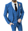 3 Pieces Men's Suit - Flat Notch Lapel Tuxedos for Wedding