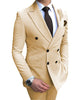 2 Pieces Suit - Formal 2 Pieces Mens Suit Flat Peak Lapel Tuxedos For Wedding (Blazer+Pants)