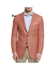 Bussines Men’s 2 Pieces Mens Blazer Notch Lapel Linen For Wedding Xs / Coral