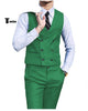 Double Breasted Fashion 2 Pieces Mens Suit For Wedding(Vest + Pants) Xs / Green Suit