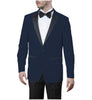 Blazer - Formal Men's Slim Fit Peak Lapel Flat Blazer