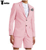 2 Pieces Suit - Fashion 2 Pieces Mens Suit Flat Notch Lapel Tuxedos For Wedding (Blazer+Shorts)